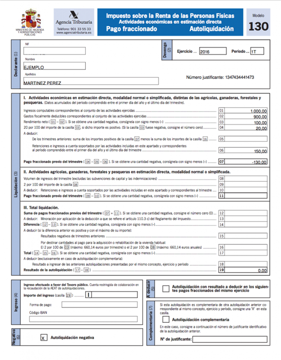 Modelo 130 2015 pagina1